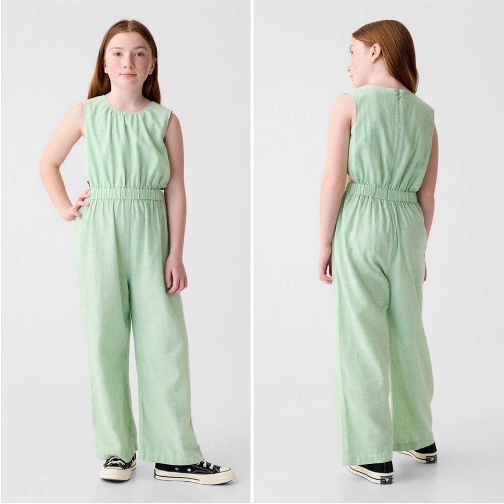 Girls Gap Kids Linen Jumpsuit XL